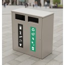 Euro Double Recycler Bin